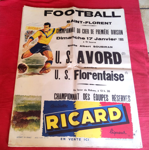 Ancienne authentique affiche - ancienne,