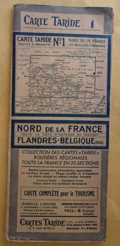 Carte taride nord de la - :,