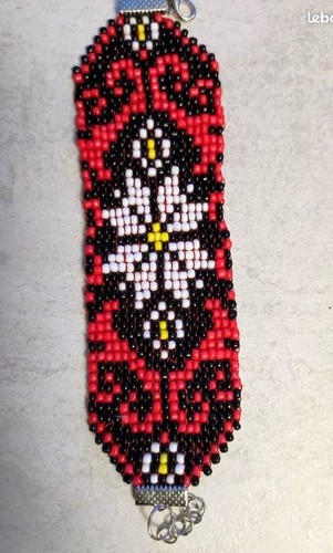 Bracelet perles rocaille - de,