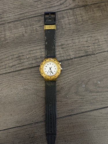 1990 swatch perla nera - swatch, scuba