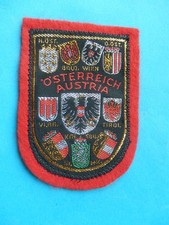 ECUSSON PATCH AUTRICHE  OSTERREICH  LANDERS TIROL WIEN ADLER AIGLE argentee