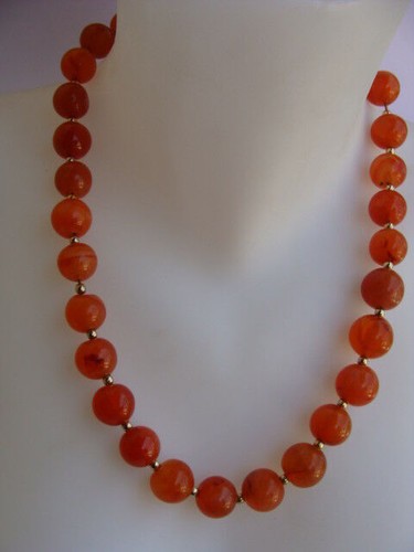 Vintage grosses perles collier