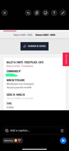 Billets match psg - 2, 24