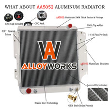 3 Rangée Aluminium Radiateur