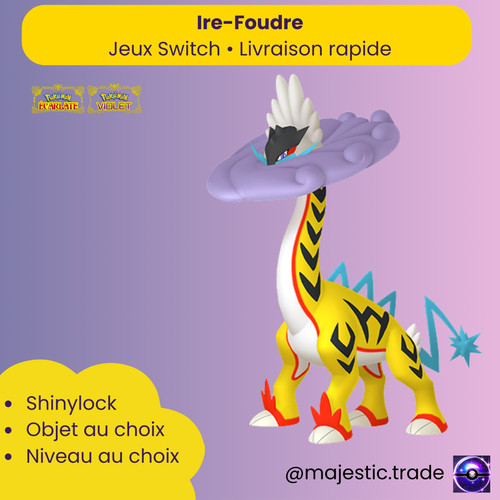Ire foudre 6iv - •, pokémon