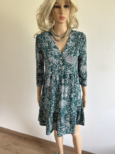 Robe imprimée verte - , et