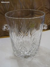 GRAND SEAU A GLACE CHAMPAGNE VIN GLACONS EN CRISTAL TAILLE MAIN