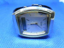 VINTAGE Montre Watch Uhr CITIZEN QUARTZ ALARM CHRONOGRAPH T010-085725-Y JAPAN 