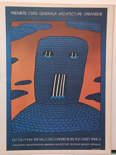 Reproduction affiche folon - reproduction,