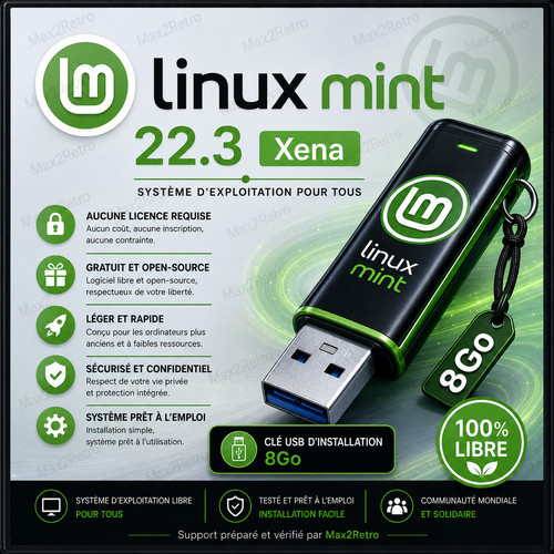 Clé usb linux mint - mint, 22.3