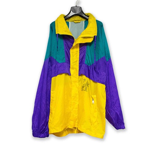 Anorak vintage jaune violet - jaune, et