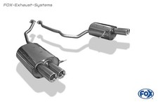 Inox le Sport Échappement Duplex BMW X5 E53 2x76mm Avec Absorbeur Chaque 2x76mm