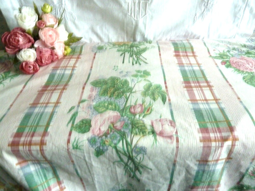 Ancien coupon tissu coton