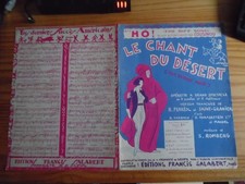 PARTITION OPERETTE LE CHANT DU