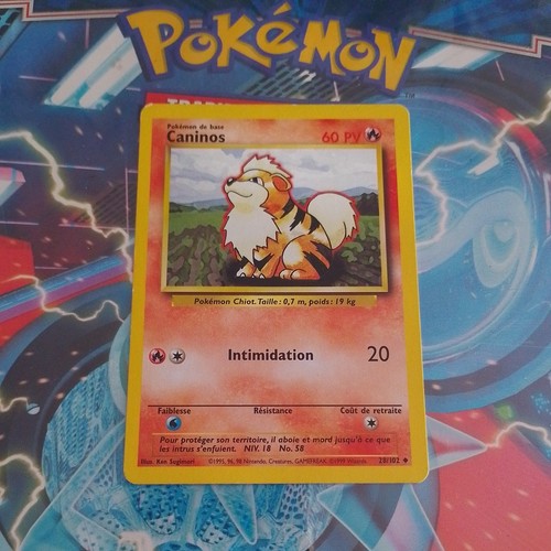 Carte pokémon caninos 102 - carte,