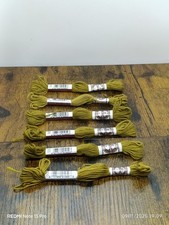 Lot De 6 Retors à broder N° 4 DMC Vert Chêne Liège - 2830