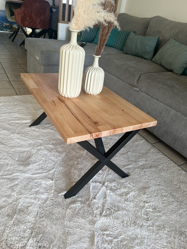 Table basse hêtre massif - hêtre,