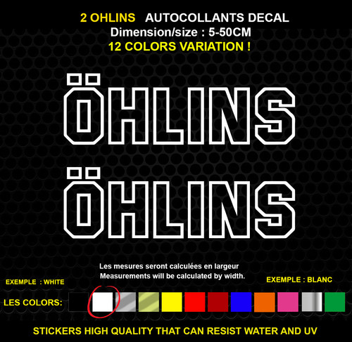 Ohlins logo autocollant - ,