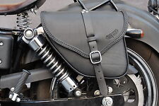 SACOCHE CUIR POUR HARLEY DAVIDSON DYNA STREET BOB FAT BOB  ITALIANE QUALITÉ