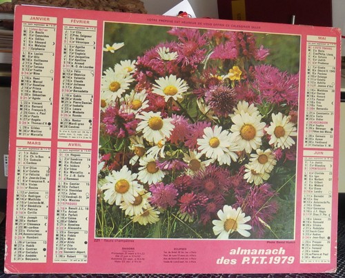 Calendrier des postes - , 1979