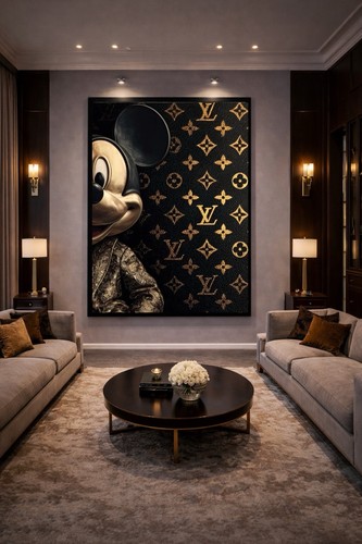 Affiche mickey mouse louis - mickey,