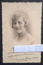 Carte autographe signée de - ,
