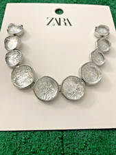 Zara Argent Résine Collier