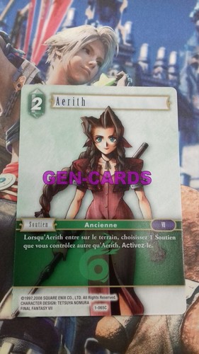 Carte final fantasy aerith - carte,