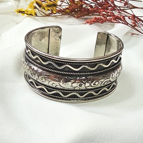 Bracelet jonc plaqué - jonc, argent