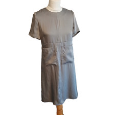 TARA JARMON - Petite robe fluide -  gris perle- Taille 38