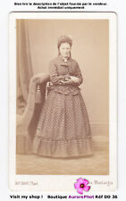 FEMME SECOND EMPIRE EN ROBE & COIFFE, CDV RICHOU à ORLÉANS, 1870  -DD36