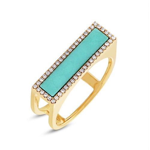 Femmes 14k jaune turquoise - femmes,