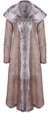 Taupe Longue à Capuche Femmes