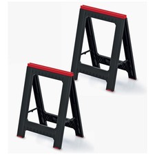 Tréteaux Titan Stand noir et rouge (Lot de 2)