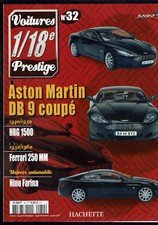 FASCICULE VOITURES PRESTIGE 1/18e SOLIDO  N°32  aston martin DB9 coupé