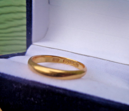 Bague alliance mariage 22ct - bague,