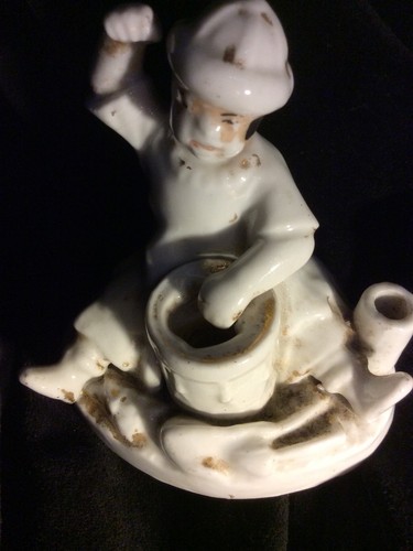 Encrier porcelaine vieux - porcelaine, paris