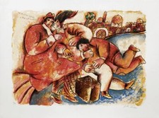 Théo TOBIASSE Lithographie signée numérotée Un Chant d'Exil et de Lumière  1999