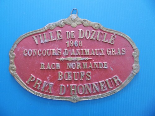 Plaque concours animaux gras - plaque, d'animaux