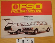 FSO POLSI FIAT 125 PX Prospectus Fr 4 pages