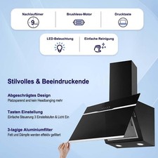 Hotte murale 60 cm Hotte aspirante Hotte en ligne Hotte inclinée Cuisinière