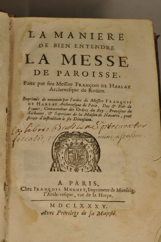 Livre ancien maniere de - ancien, la