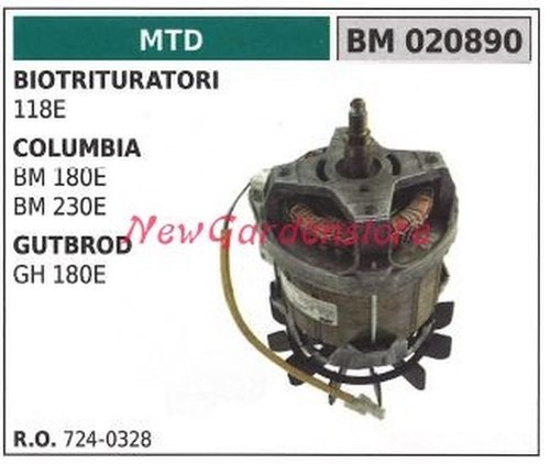 Moteur électrique mtd broyeur - moteur,