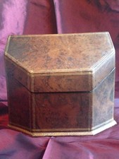 Classeur Boîte à courriers années 30 30's Cuir Veau Marbré filets dorés 