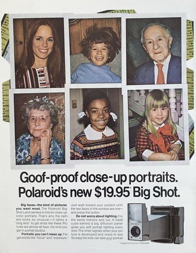 1971 polaroid big shot camera - 1971,