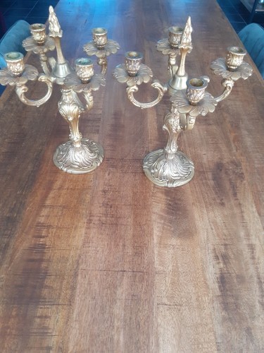 Paire chandeliers bougeoirs - de,