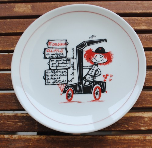 Assiette humoristique macho - assiette,