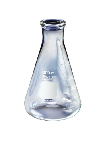 Pyrex narrow mouth - narrow, erlenmeyer