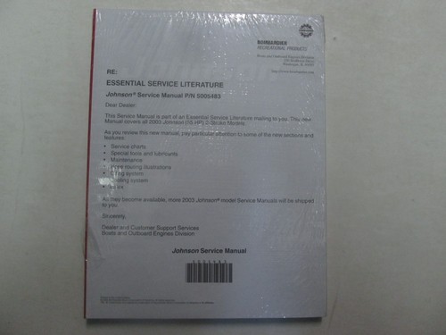2003 johnson service - 2003,