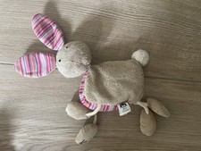 Doudou Peluche Lapin Jellycat Jelly Kitten Hase Rabbit Rayé Beige